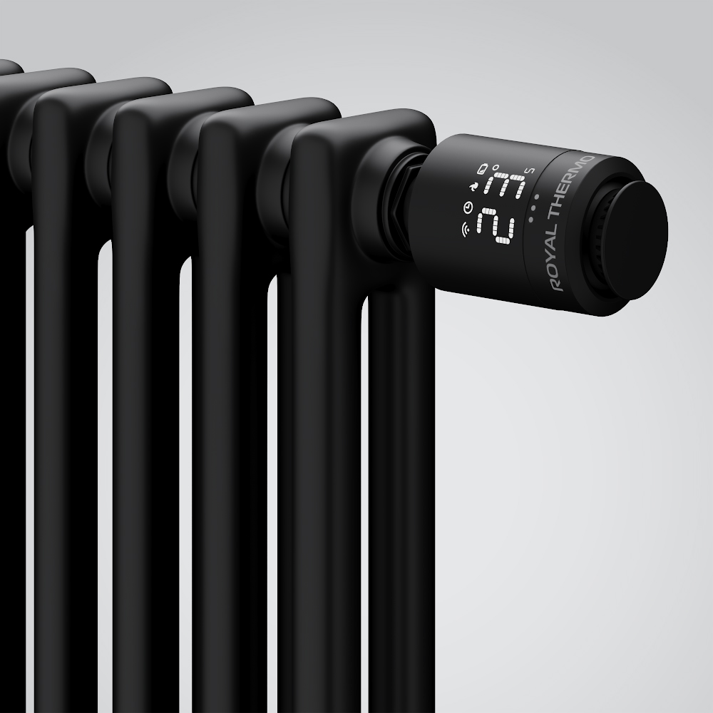 Дизайнерский черный радиатор отопления