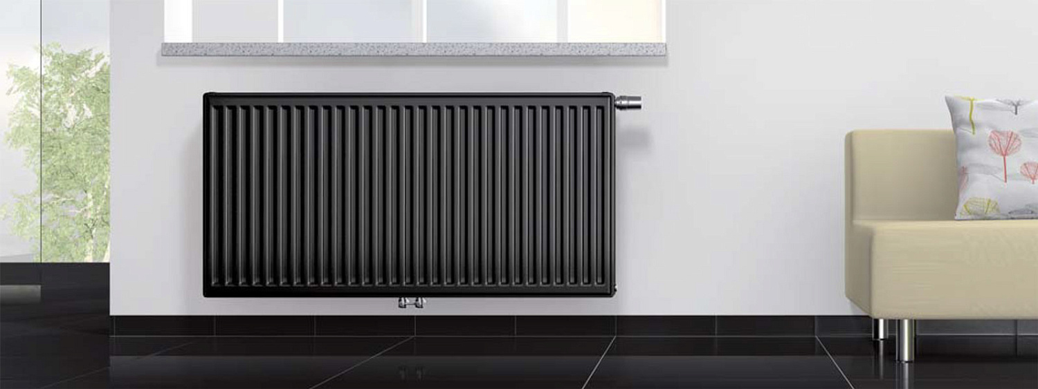 Черные радиаторы в интерьере